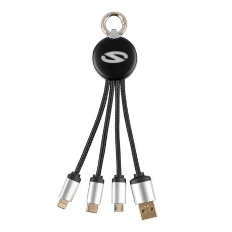 Multikabel USB z podświetlanym logo